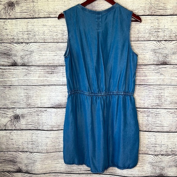 GAP • Tensel V-neck Dress w/ Pockets Size L - Picture 6 of 11